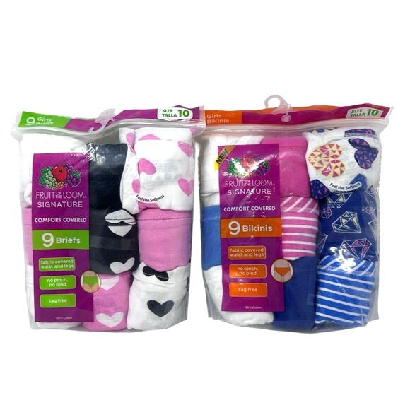 Fruit of the Loom Other - New in packages Fruit of the Loom
girls bikini and brief under wear size 10